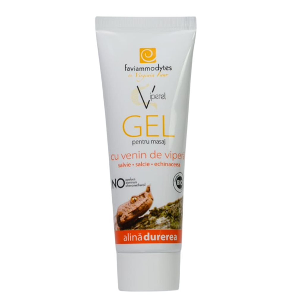 Gel pentru masaj cu venin de vipera, salvie, salcie si echinacea, 50 ml, Viper Cosmetics