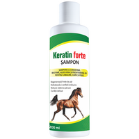 Sampon pentru intarirea si hranirea parului la cabaline, caini si pisici Keratin Forte, 200 ml, Pasteur