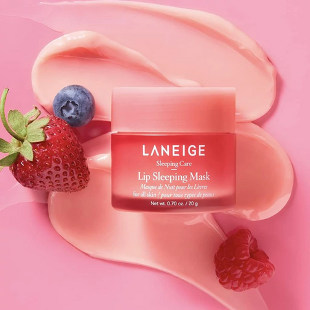 Masca de noapte pentru buze, Lip Sleeping Mask EX Berry, 20 g, Laneige 742283