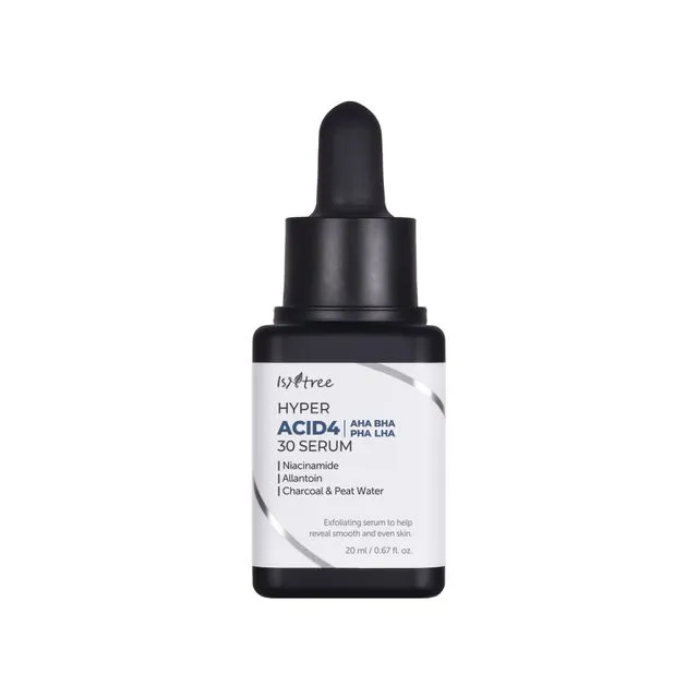 Serum exfoliant cu AHA, BHA, PHA si LHA, 20 ml, Isntree