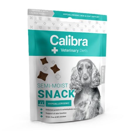 Recompense pentru caini Calibra VD Semi-Moist Snack Hypoallergenic, 120 g, Calibra
