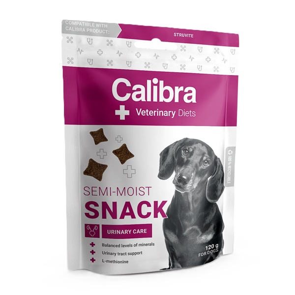 Recompense pentru caini Calibra VD Semi-Moist Snack Urinary Care, 120 g, Calibra