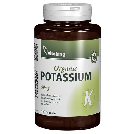 Potasiu, 99 mg, 100 capsule, Vitaking