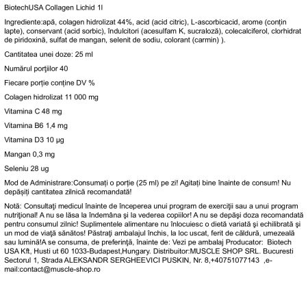 Colagen lichid Forest Fruit, 1000 ml, BioTech USA 596230