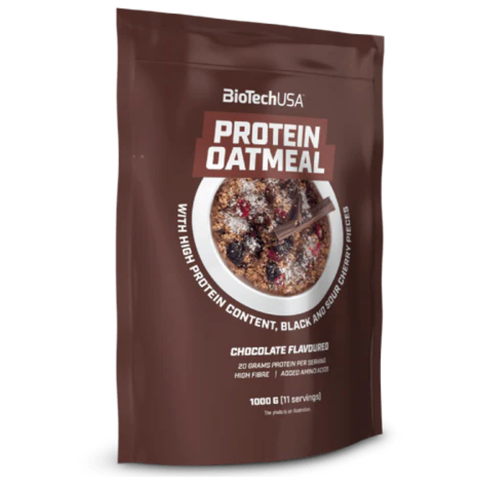 Fulgi de ovaz cu aroma de ciocolata Protein Oatmeal, 1000 g, BioTechUSA