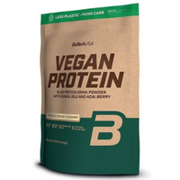 Pudra proteica vegana cu aroma de vanilie si prajituri, 500 g, BioTech USA