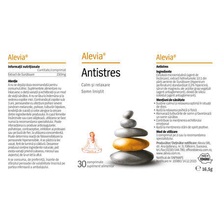 Antistres, 30 comprimate, Alevia 619608