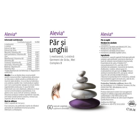 Par si unghii, 60 capsule vegetale, Alevia 655901