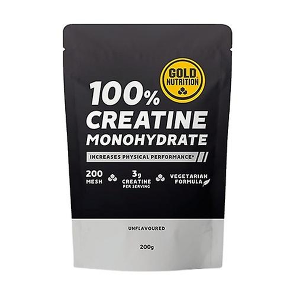 Creatina monohidrata fara aroma, 200 g, Gold Nutrition