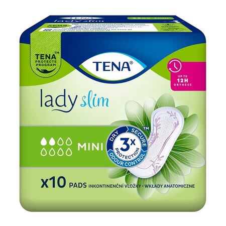 Absorbante Lady Slim Mini (757148), 10 bucati, Tena
