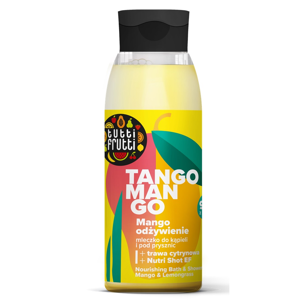 Lapte hranitor de dus cu mango și lemongrass Tutti Frutti, 400 ml, Farmona