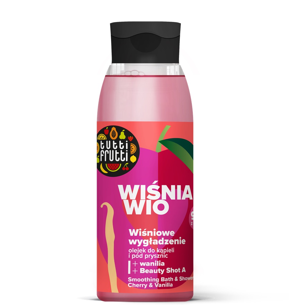 Ulei netezitor de dus cu Cirese si Vanilie Tutti Frutti, 400 ml, Farmona