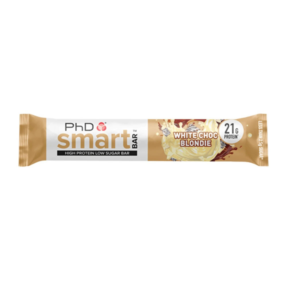 Baton proteic PhD Smart Bar White Choc Blondie, 64 g, PhD Nutrition