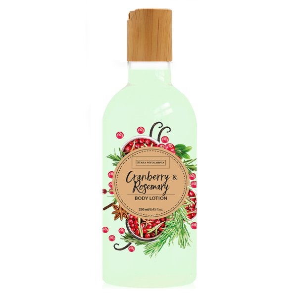 Lotiune de corp  Cranberry & Rosemary, 250 ml, Stara Mydlarnia