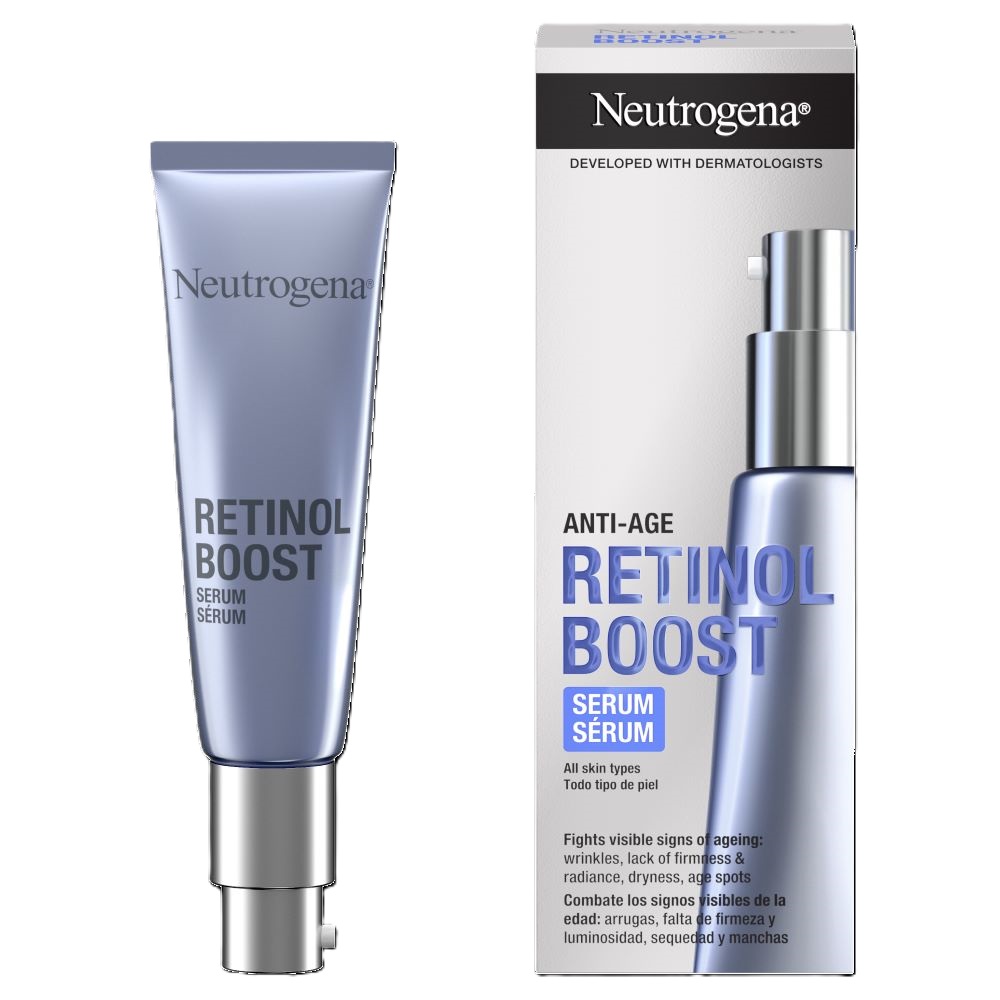 Ser anti-imbatranire pentru fata Retinol Boost, 30 ml, Neutrogena