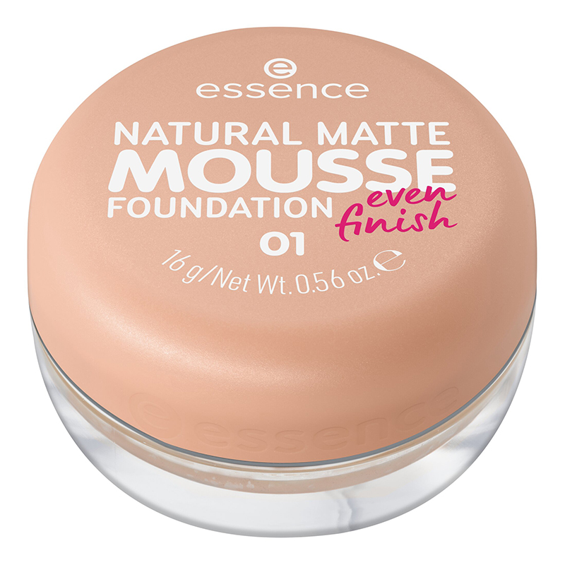 Fond de ten mat Foundation 01 Natural Matte Mousse, 16 g, Essence