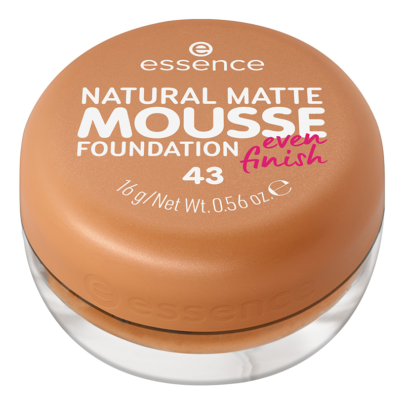 Fond de ten mat Natural Matte Mousse Foundation 43, 16 g, Essence