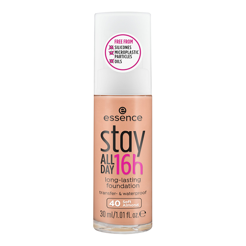 Fond de ten Soft Almond 40 Stay All Day 16h Long-Lasting Foundation, 30 ml, Essence