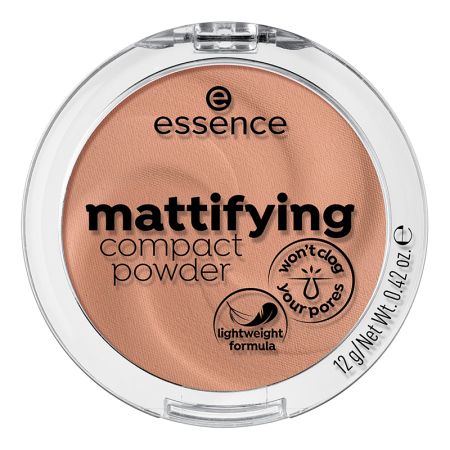 Pudra compacta matifianta soft beige 02 Mattifying compact powder, 12 g, Essence