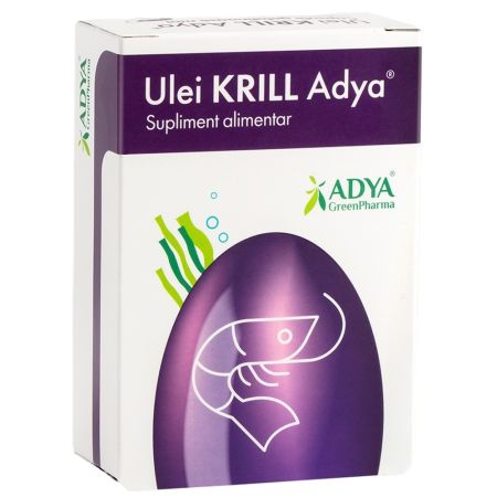 Ulei de Krill, 30 capsule gelatinoase moi, Adya Green Pharma