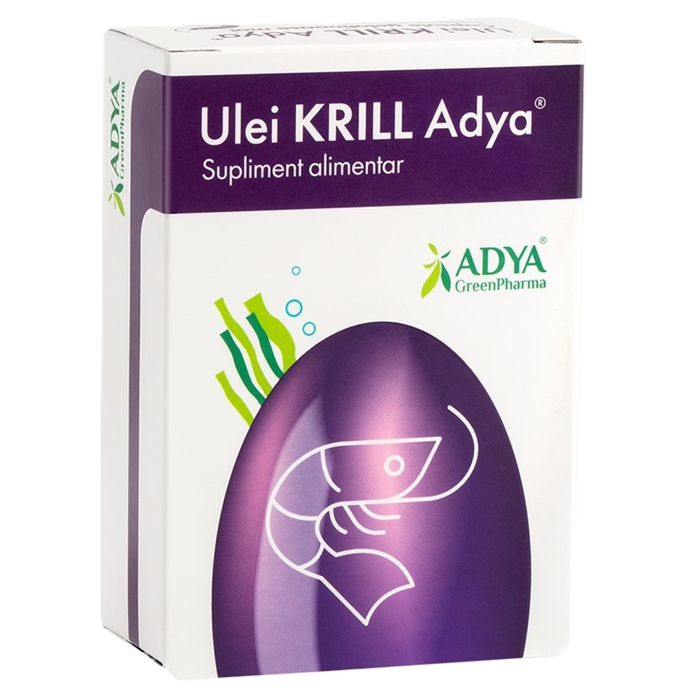 Ulei de Krill, 30 capsule gelatinoase moi, Adya Green Pharma