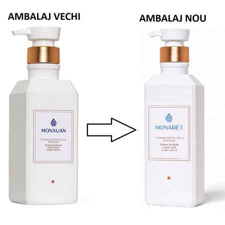 Sampon pentru par deteriorat si fara volum, 380 ml, Monxuan