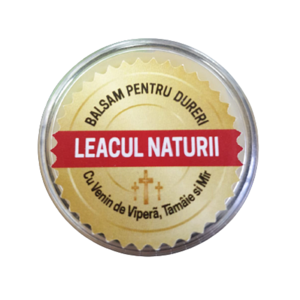 Balsam pentru dureri cu venin de vipera, tamaie si mir Leacul Naturii, 10 g, MB WAY