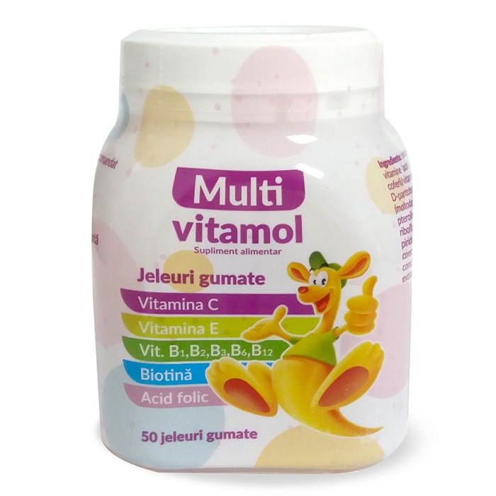 Jeleuri gumate Multivitamol, 50 bucati, Zdrovit