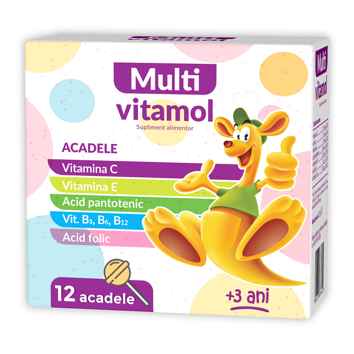 Acadele Multivitamol, 12 bucatie, Zdrovit