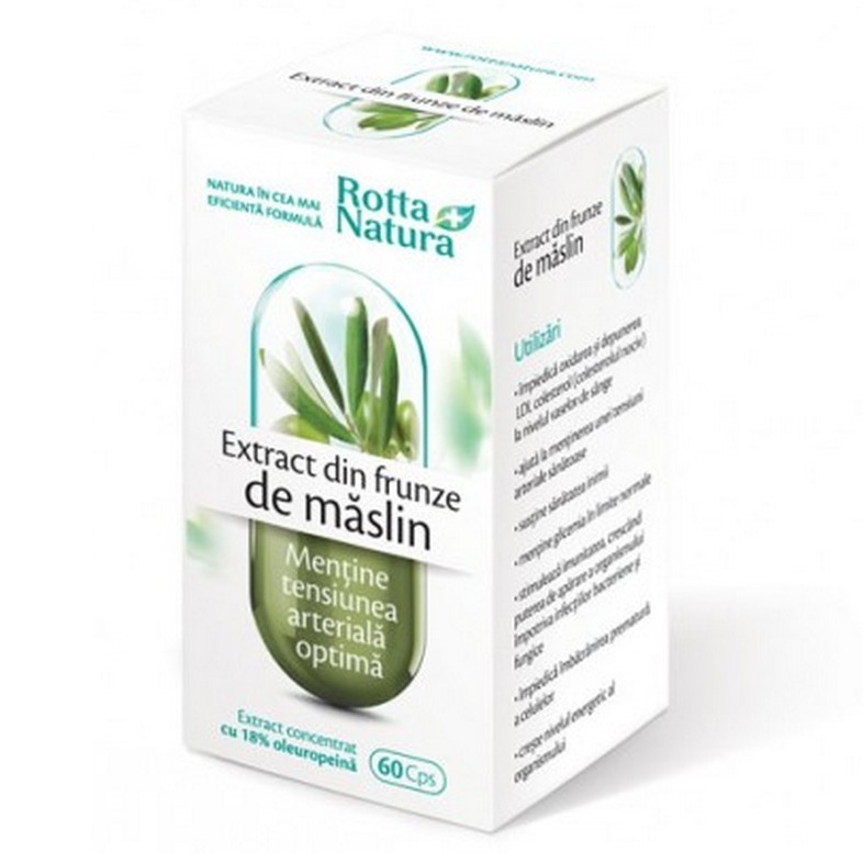 Extract din frunze de maslin, 60 capsule, Rotta Natura