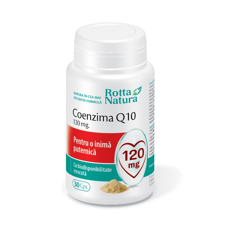 Coenzima Q10, 120 mg, 30 capsule, Rotta Natura