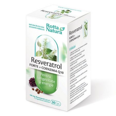 Resveratrol Forte + Coenzima Q10, 30 capsule, Rotta Natura