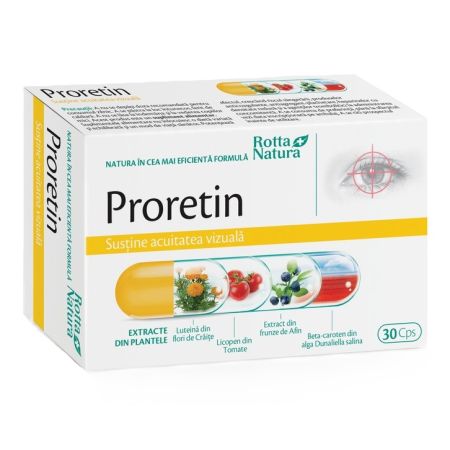 Proretin pentru acuitatea vizuala, 30 capsule, Rotta Natura