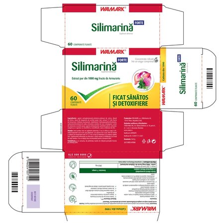 Pachet Silimarina Forte, 60 + 30 comprimate, Walmark 697717
