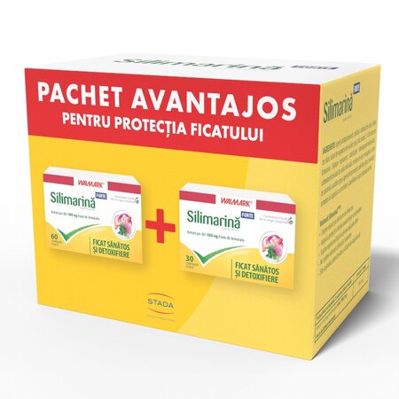 Pachet Silimarina Forte, 60 + 30 comprimate, Walmark 697699