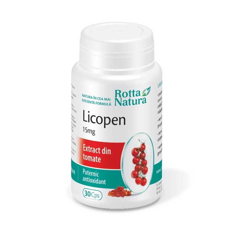 Licopen, 15 mg, 30 capsule, Rotta Natura