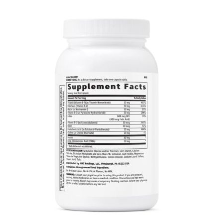 B Complex 50, 90 capsule, GNC 647674