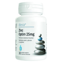 Zinc Optim, 25 mg, 30 capsule vegetale, Alevia