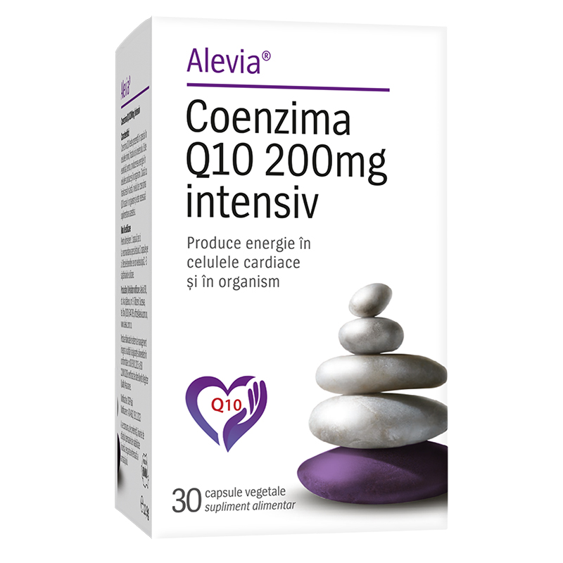 Coenzima Q10 Intensiv, 200 mg, 30 capsule vegetale, Alevia