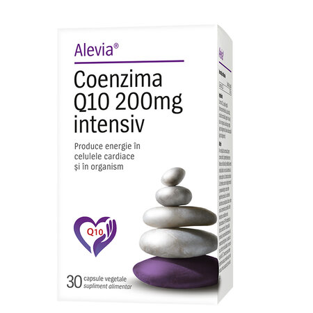 Coenzima Q10 Intensiv, 200 mg, 30 capsule vegetale, Alevia 702998