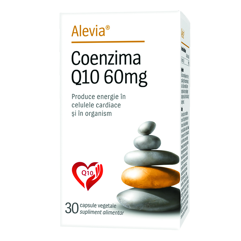 Coenzima Q10, 60 mg, 30 capsule vegetale, Alevia