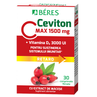 Vitamina C 1500 mg + Vitamina D3 3000 UI, Ceviton, 30 comprimate filmate, Beres