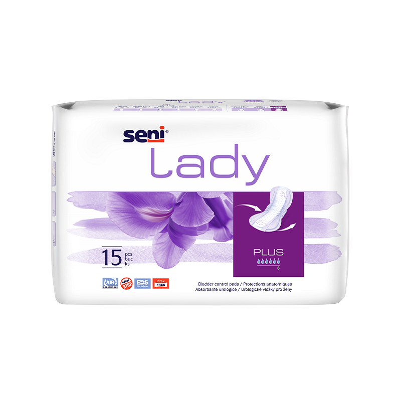 Absorbante urologice pentru femei Lady Plus, 15 bucati, Seni