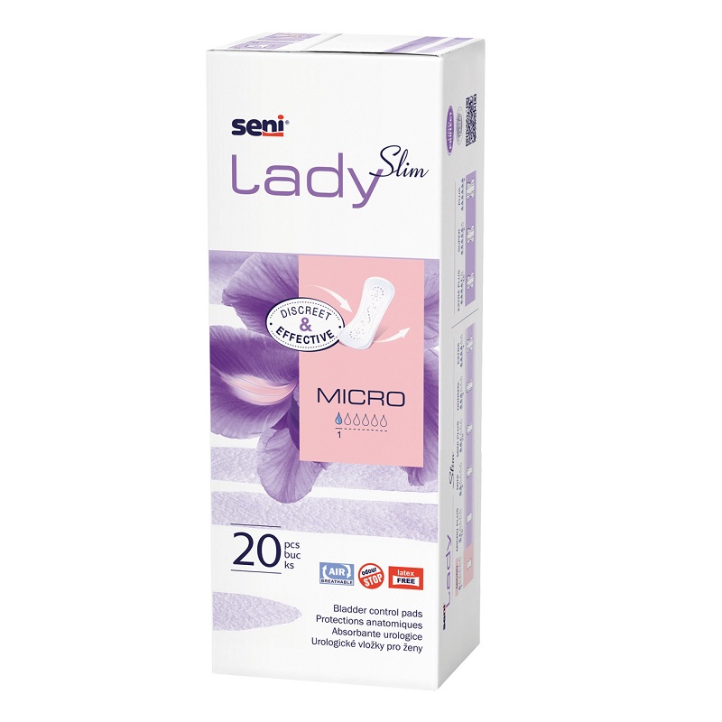 Absorbante urologice pentru femei Lady, Micro, 20 bucati, Seni 