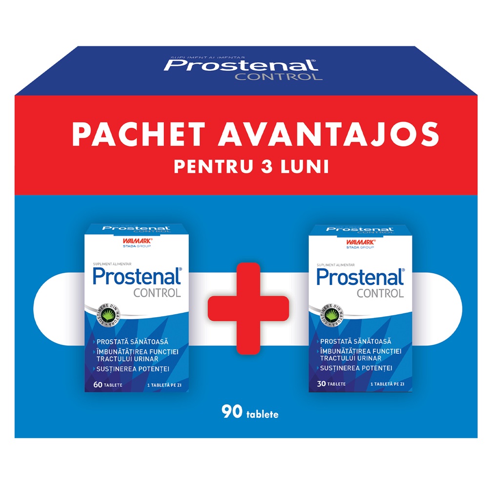 Pachet Prostenal Control, 60 + 30 tablete, Walmark
