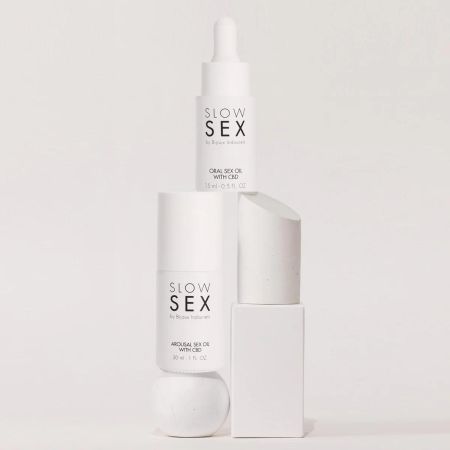 Ulei de buze pentru sex oral infuzat cu CBD Slow Sex, 15 ml, Bijoux Indiscrets 693559