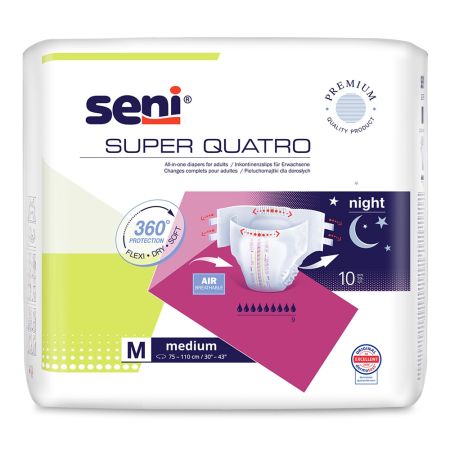 Scutecele cu sistem inchis Super Seni Quatro, Medium, 10 bucati, Seni