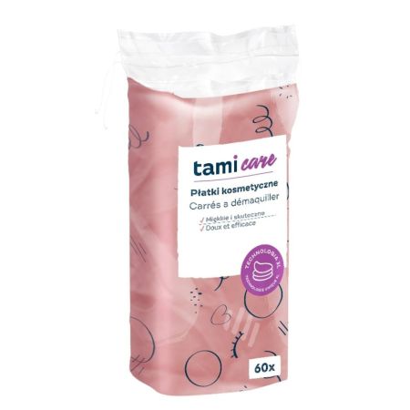 Dischete demachiante patrate, 60 bucati, Tami