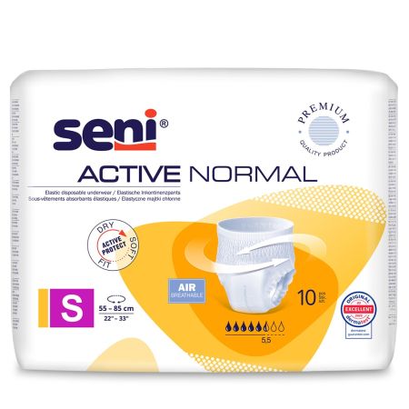 Chilot elastic absorbant Active Normal, Small, 10 bucati, Seni