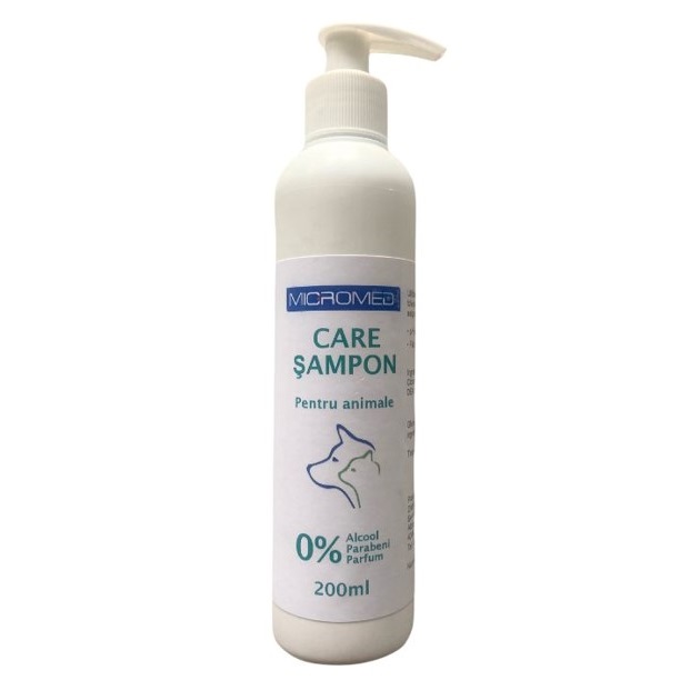 Sampon pentru animale Care, 200 ml, Micromed